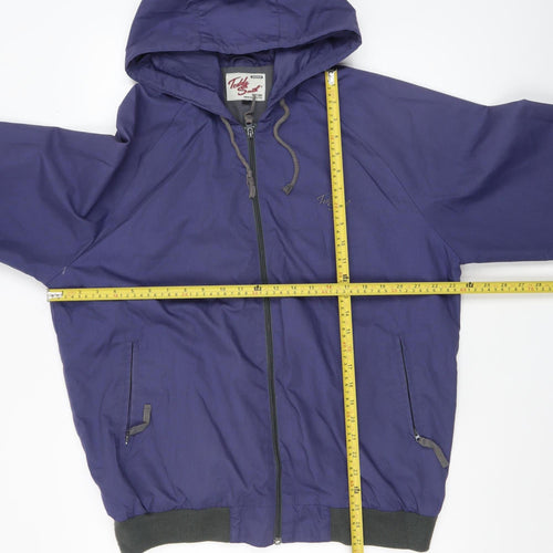 Teddi's Sport Men's Blue XL Hooded Windbreaker Jacket