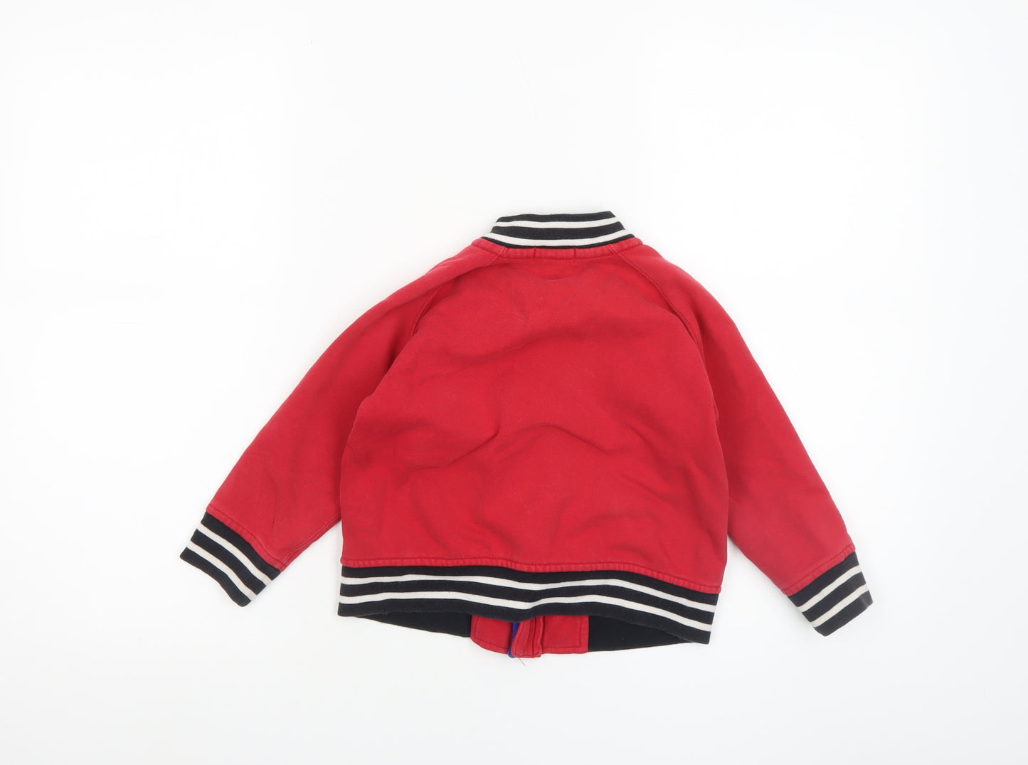 Ralph Lauren Boys Red Bomber Jacket Size 4 Years Cotton Zip Up