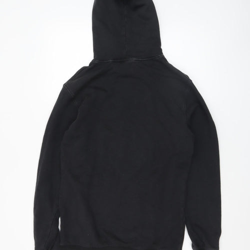 Adidas Men's Black Pullover Hoodie Small Logo Outdoor Sportswear