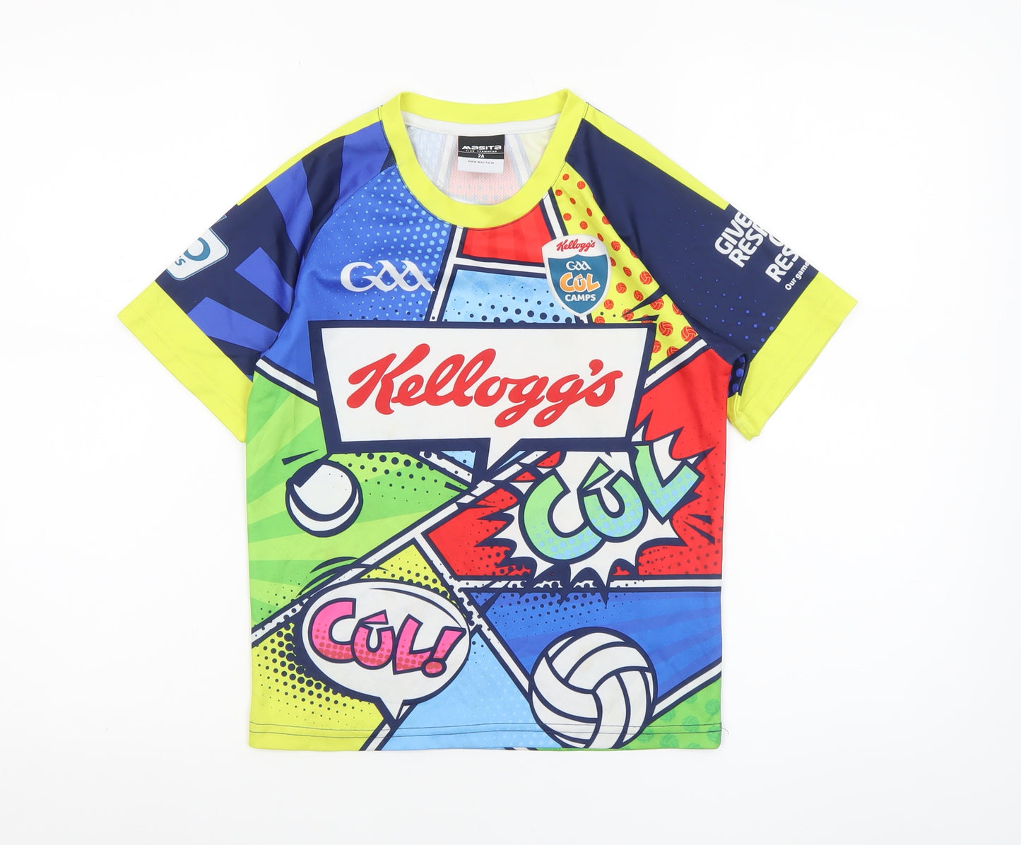 Masita Boys Multicoloured Graphic GAA Kellogg’s Cúl Camps T-Shirt 2 Years