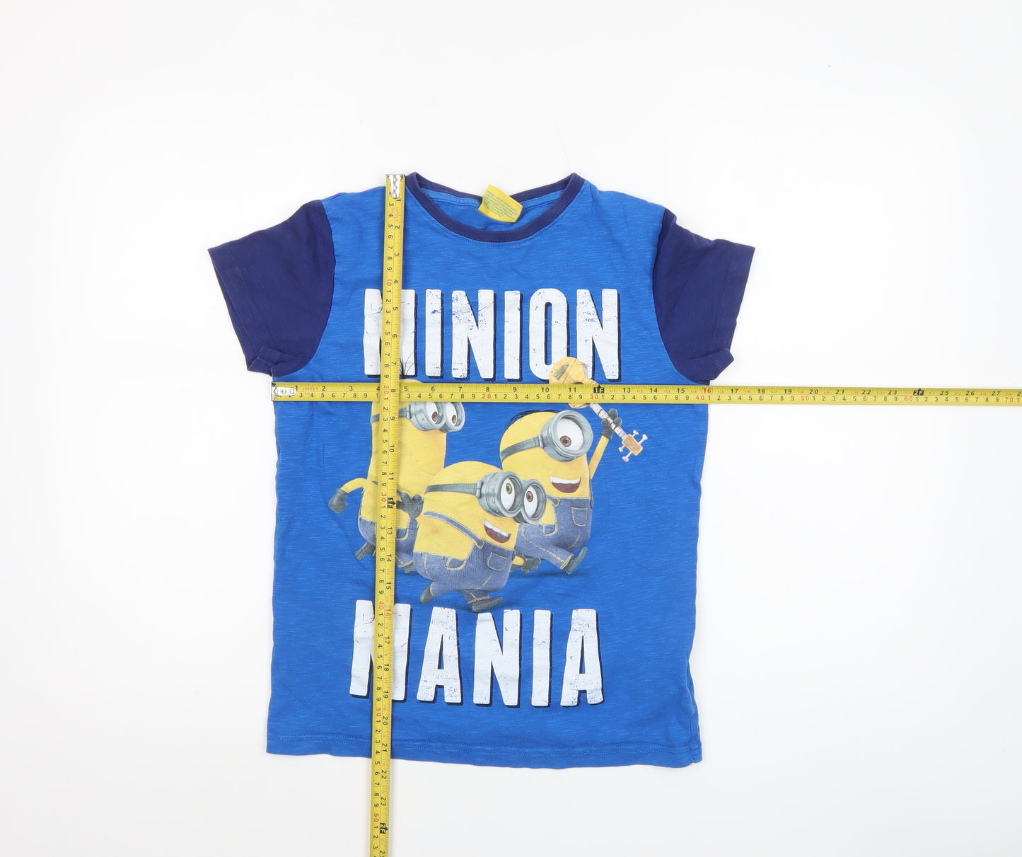 Next Boys Blue Minions Graphic Short Sleeve Cotton T-Shirt 11 Years