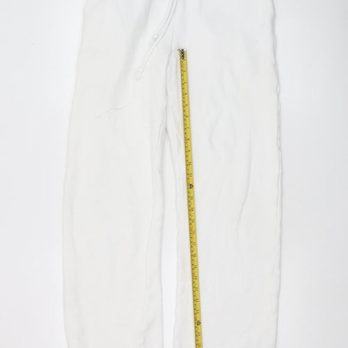 Katla Womens White Relaxed Fit Cupro Modal Sweatpants Size S