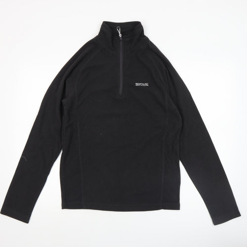 Regatta Men’s Black Fleece 1/2 Zip Pullover Sweatshirt Size S