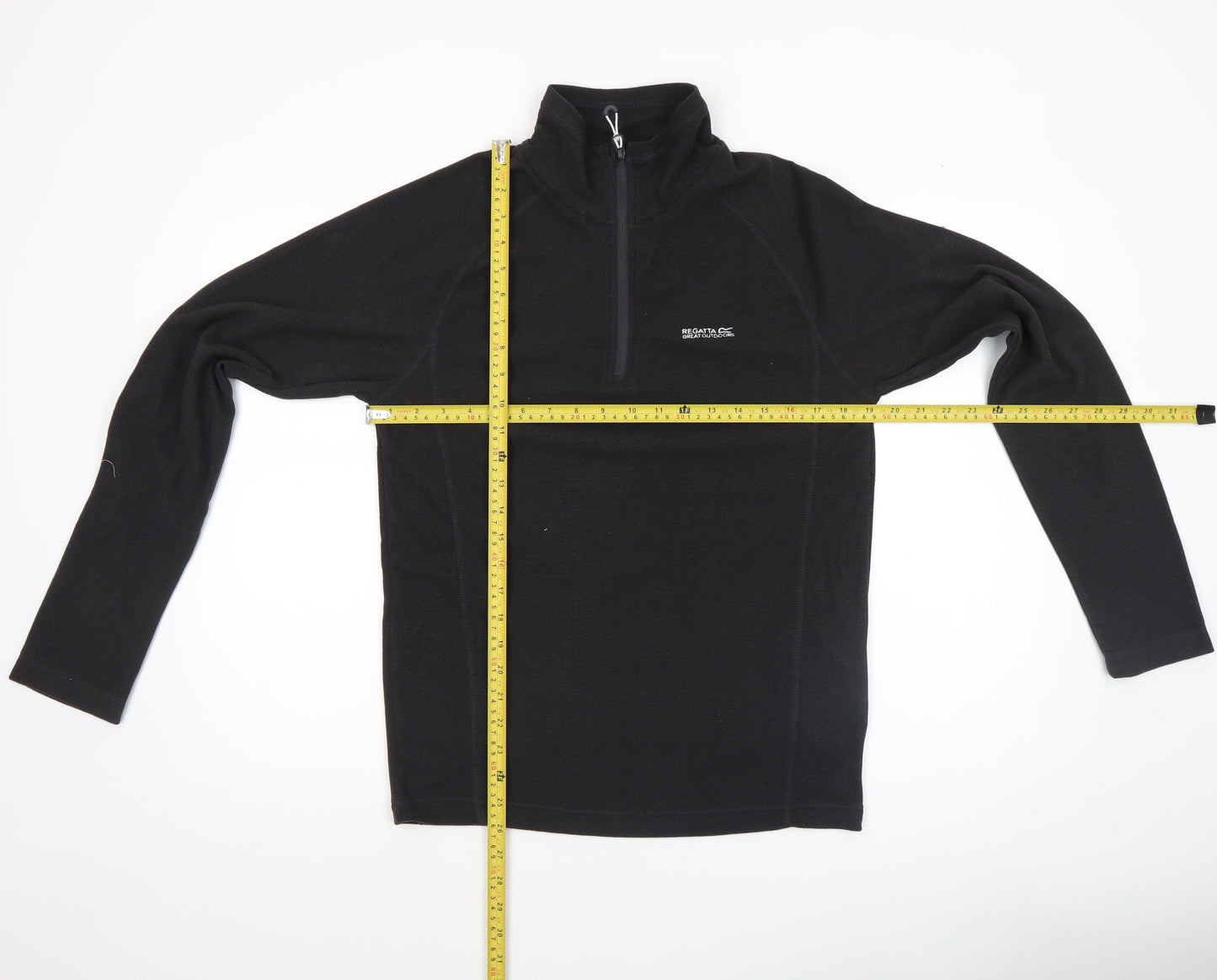Regatta Men’s Black Fleece 1/2 Zip Pullover Sweatshirt Size S
