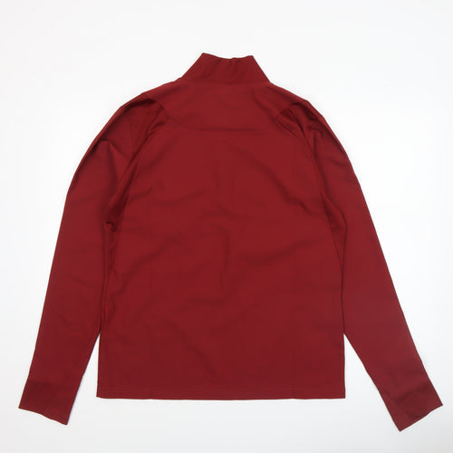 Umbro Men’s Red Long Sleeve 1/4 Zip Training Top Size M