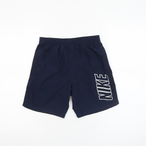 Nike Boys Navy Blue Dri-FIT Athletic Shorts Size M - Quick Dry Activewear