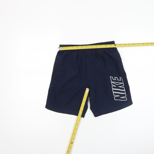 Nike Boys Navy Blue Dri-FIT Athletic Shorts Size M - Quick Dry Activewear
