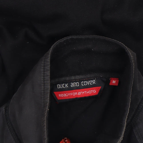 Duck and Cover Men's Black Medium 1/2 Zip Sweatshirt High Neck