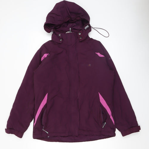 Regatta Women's Purple Waterproof Hooded Outdoor Jacket Size 14