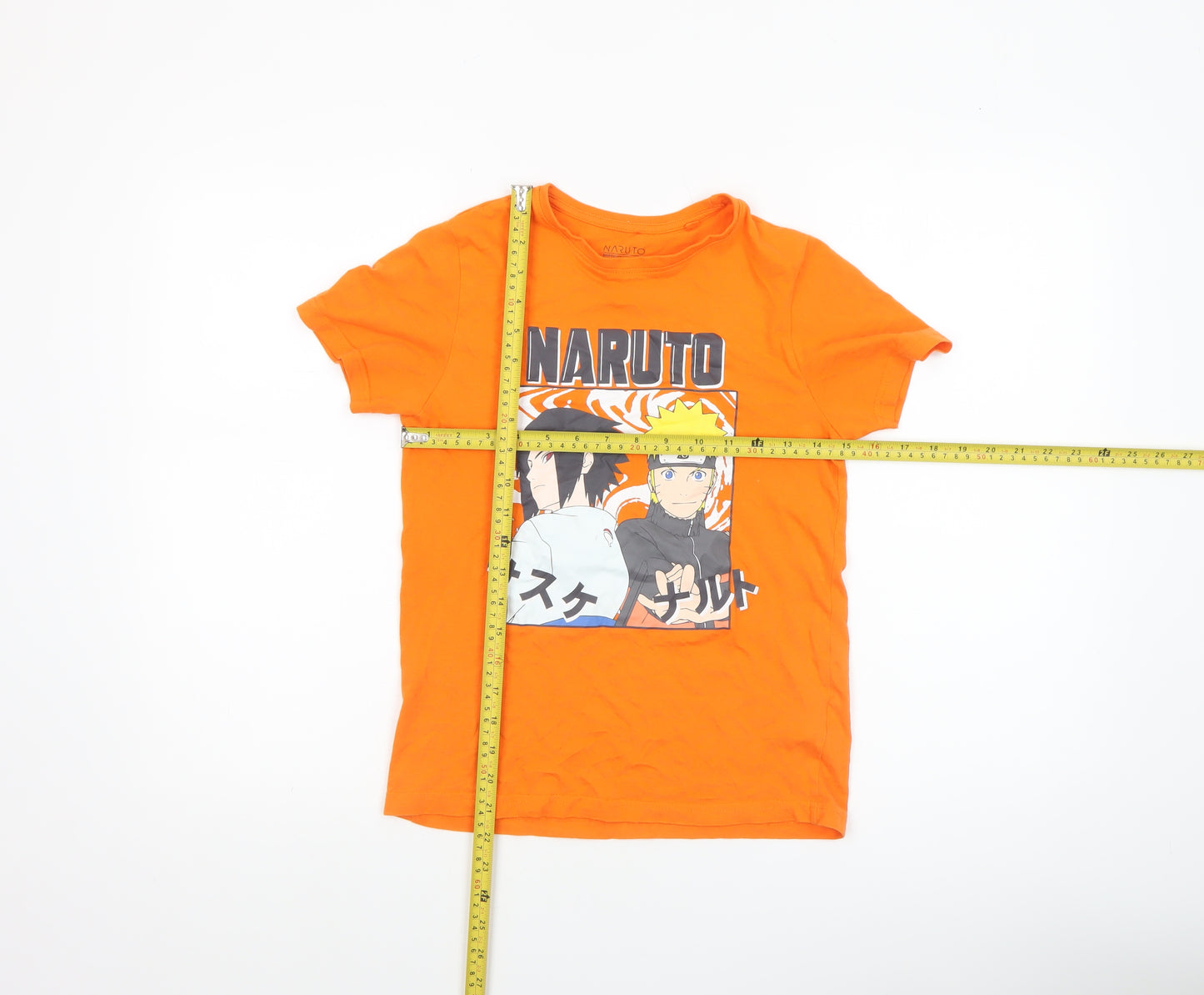 Naruto Shippuden Boys Orange 9-10 Years Graphic Cotton T-Shirt