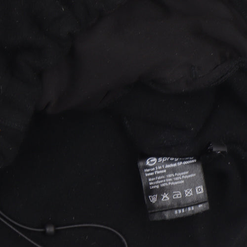 Sprayway Men's Black 3-in-1 Fleece Jacket Size S Outdoor Full Zip