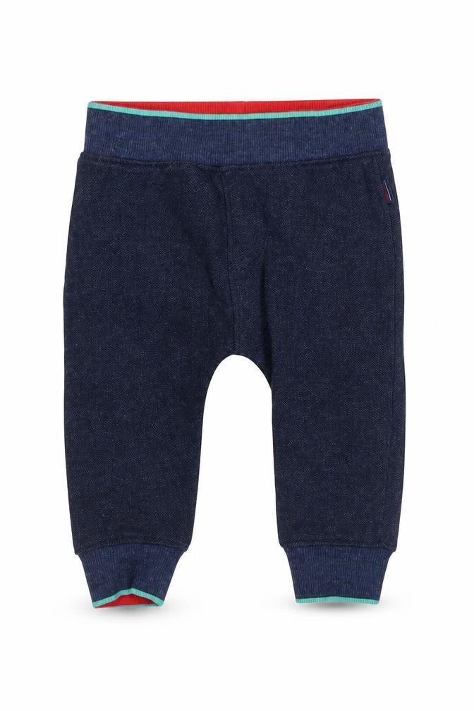 Ted Baker Baby Blue Jogger Trousers 6-9 Months Elastic Waist Cotton Blend