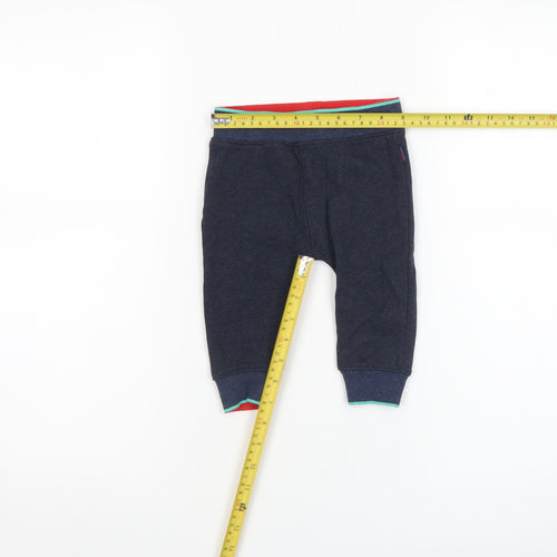 Ted Baker Baby Blue Jogger Trousers 6-9 Months Elastic Waist Cotton Blend