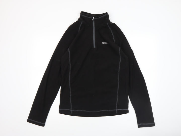 Regatta Men's Black 1/4 Zip Fleece Pullover Sweatshirt Size S