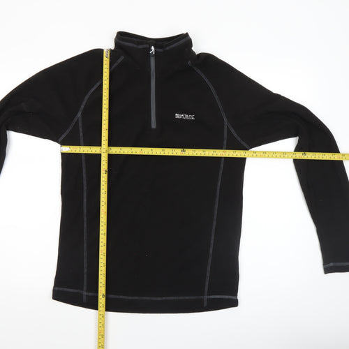 Regatta Men's Black 1/4 Zip Fleece Pullover Sweatshirt Size S