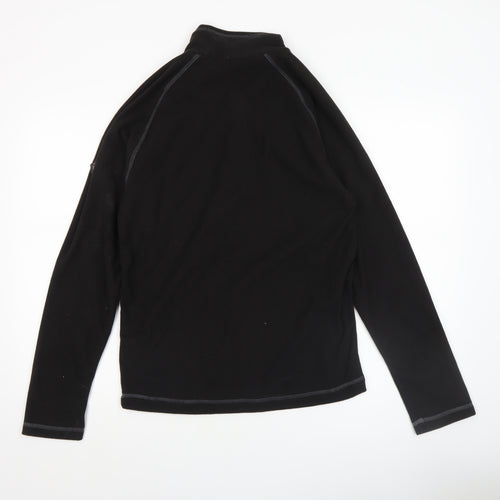 Regatta Men's Black 1/4 Zip Fleece Pullover Sweatshirt Size S