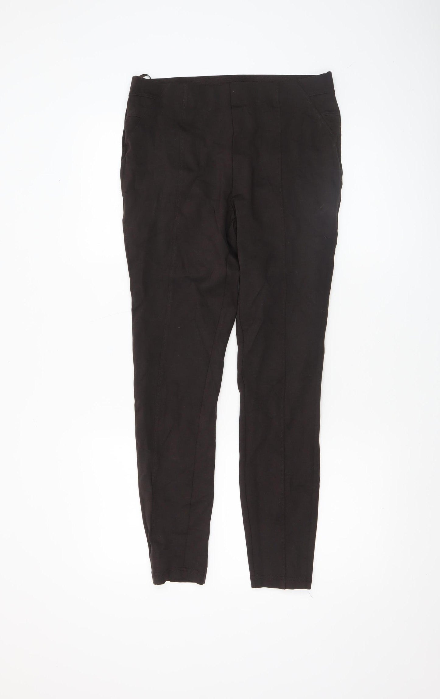 Dunnes Women’s Black Stretch Leggings Size 12 Viscose Blend