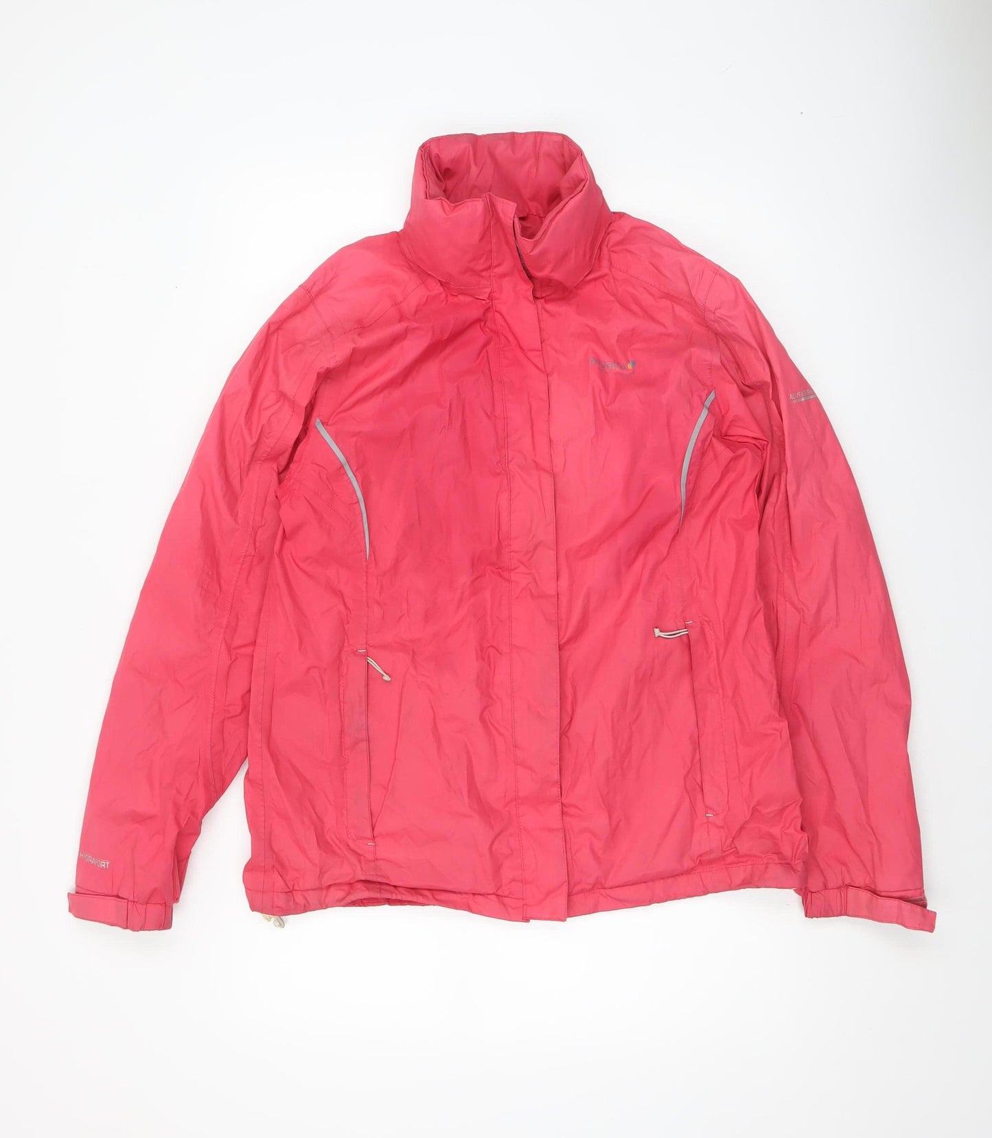 Regatta Women Pink Waterproof Hydrafort Rain Jacket Size 12
