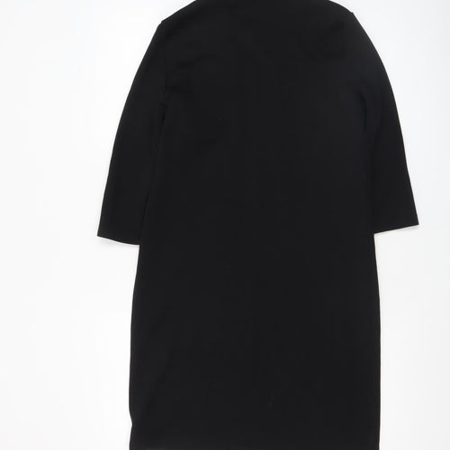 Vero Moda Women’s Black Roll Neck Jersey Shift Dress Size M