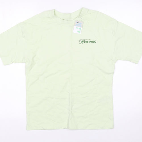 Primark Boys Green Rio de Janeiro Graphic T-Shirt 10-11 Years 146cm