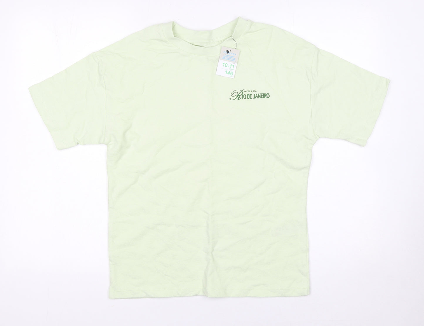 Primark Boys Green Rio de Janeiro Graphic T-Shirt 10-11 Years 146cm