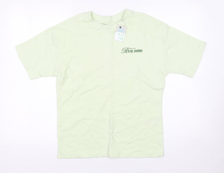 Primark Boys Green Rio de Janeiro Graphic T-Shirt 10-11 Years 146cm