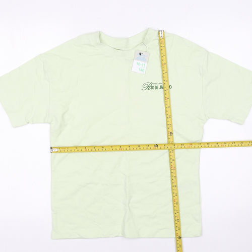 Primark Boys Green Rio de Janeiro Graphic T-Shirt 10-11 Years 146cm