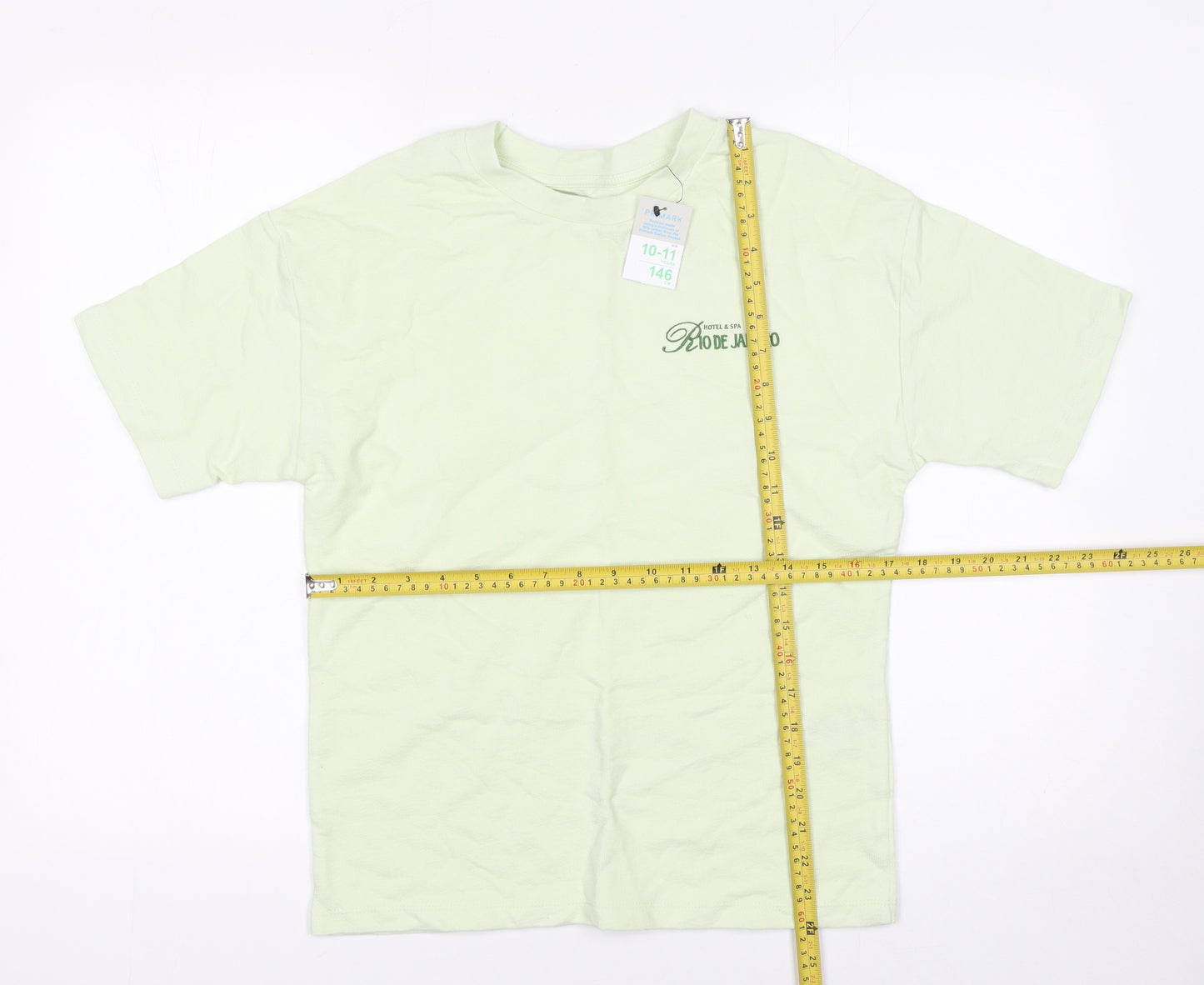 Primark Boys Green Rio de Janeiro Graphic T-Shirt 10-11 Years 146cm