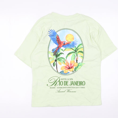 Primark Boys Green Rio de Janeiro Graphic T-Shirt 10-11 Years 146cm