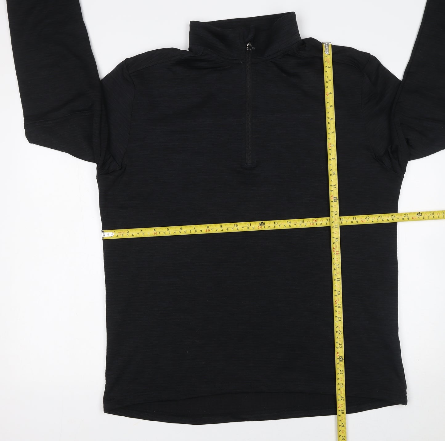 Dunnes Stores Men's Black XL 1/4 Zip High Neck Sweatshirt