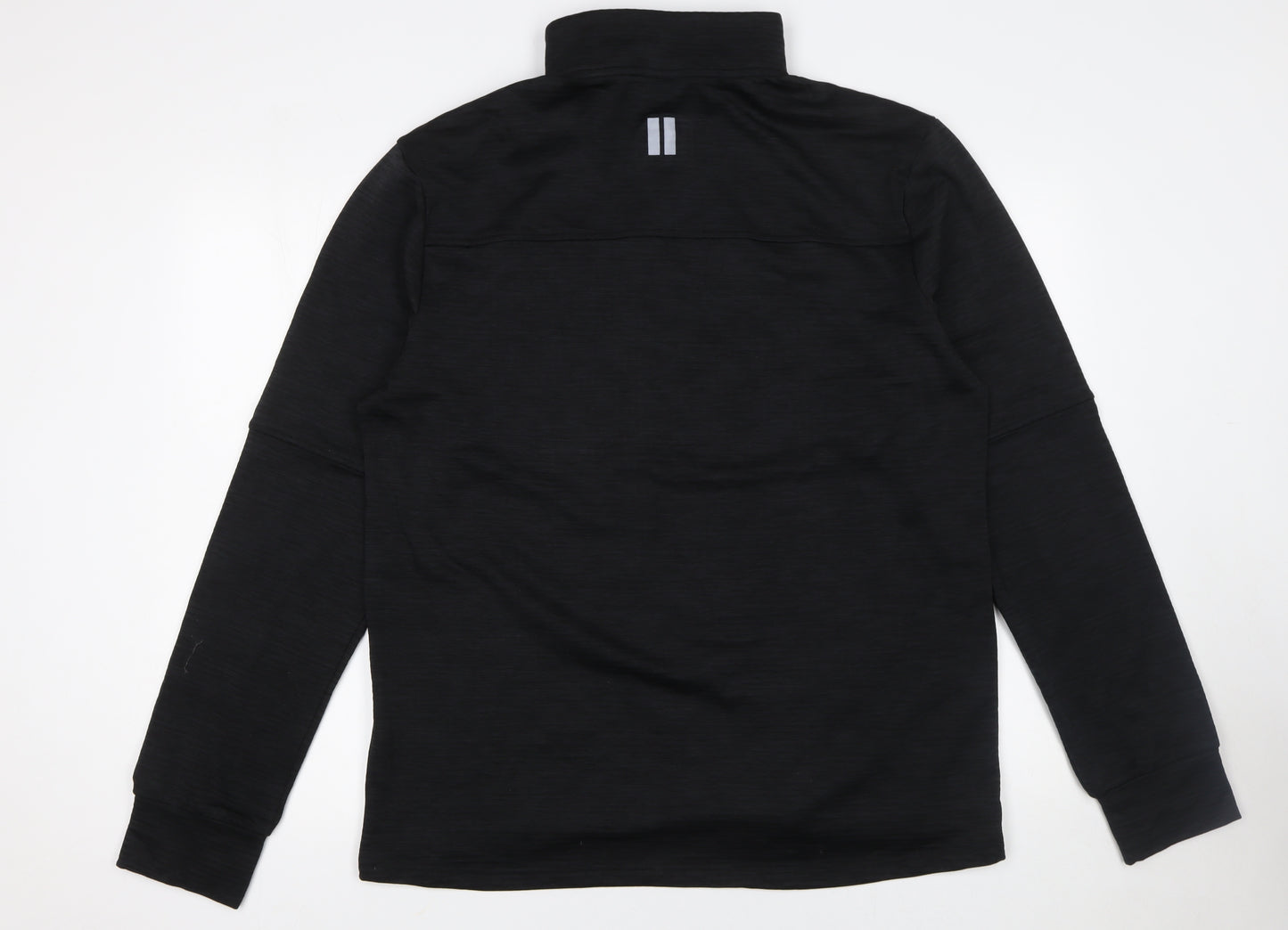 Dunnes Stores Men's Black XL 1/4 Zip High Neck Sweatshirt
