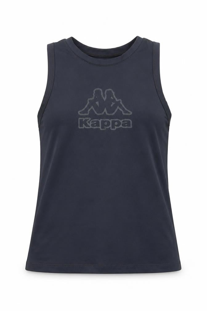 Kappa Girls Black Sleeveless Tank Top L Sports Activewear