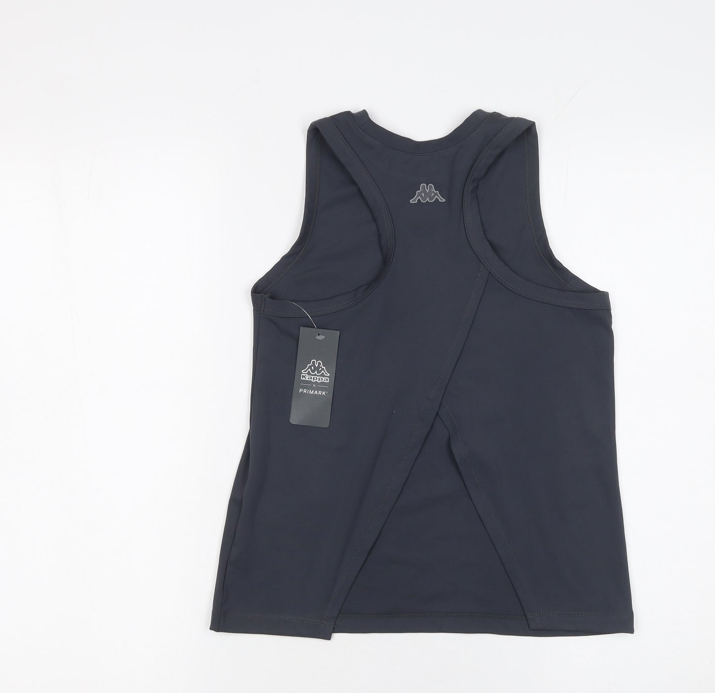 Kappa Girls Black Sleeveless Tank Top L Sports Activewear