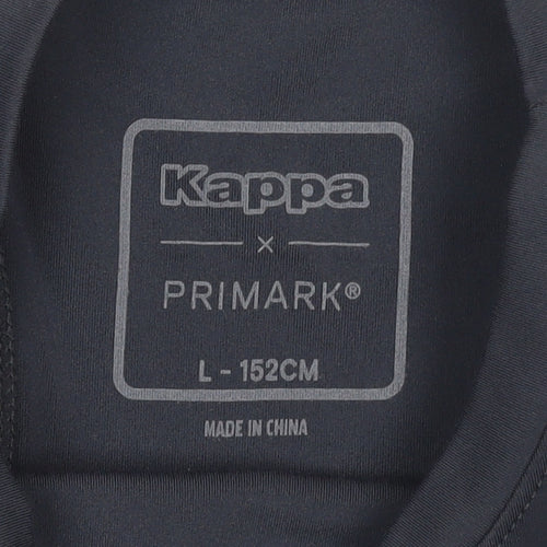Kappa Girls Black Sleeveless Tank Top L Sports Activewear