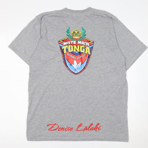 Screen Men’s Grey Mate Ma’a Tonga Supporter Graphic T-Shirt XL