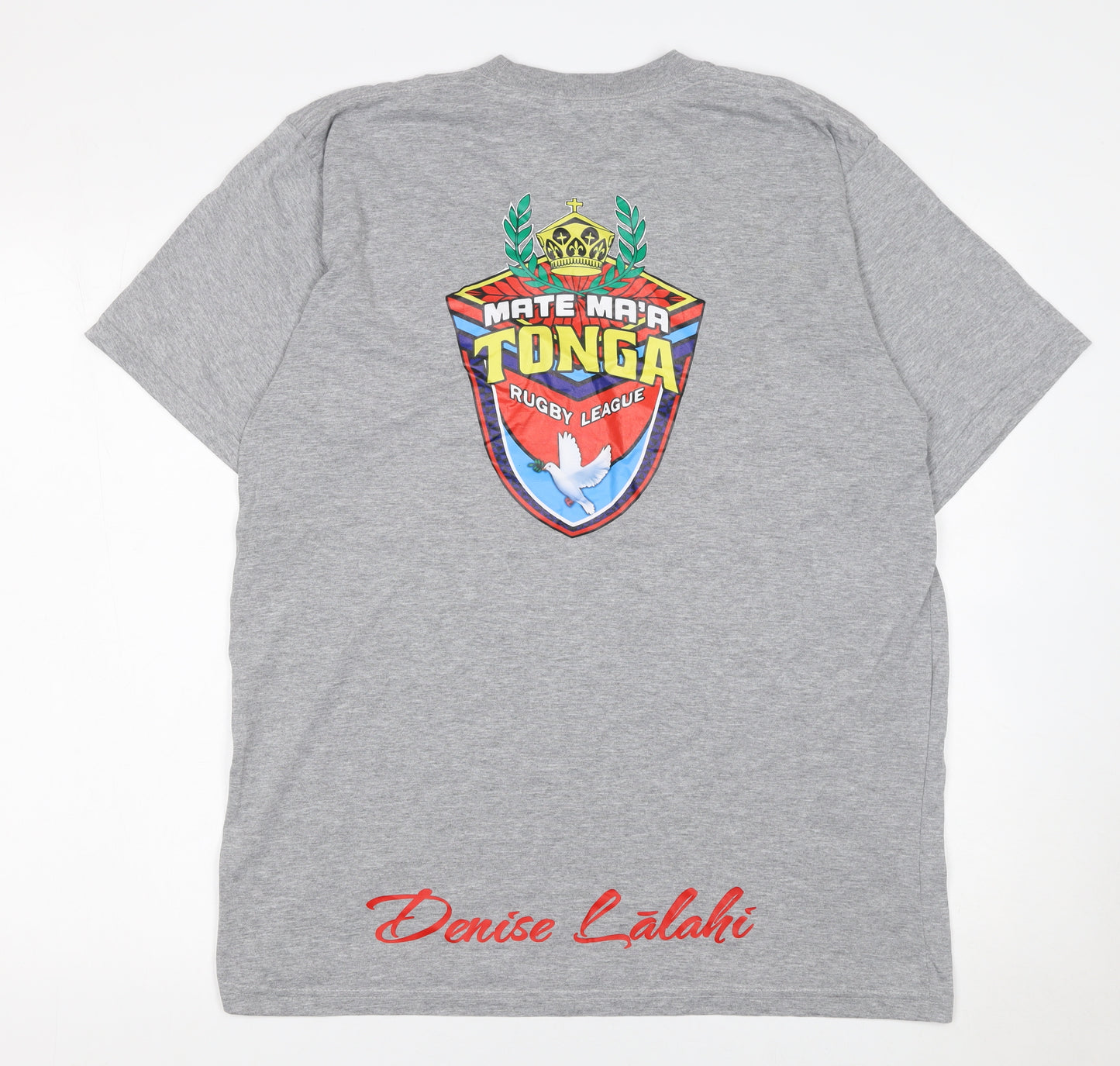 Screen Men’s Grey Mate Ma’a Tonga Supporter Graphic T-Shirt XL