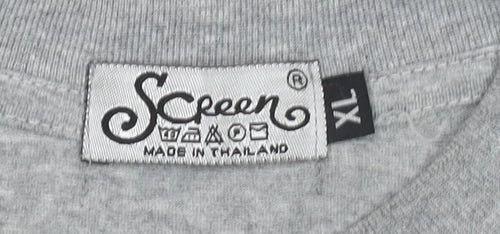 Screen Men’s Grey Mate Ma’a Tonga Supporter Graphic T-Shirt XL
