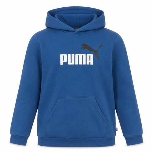 Puma Boys Blue Pullover Hoodie 15-16 Years Regular Fit Fleece Sweatshirt