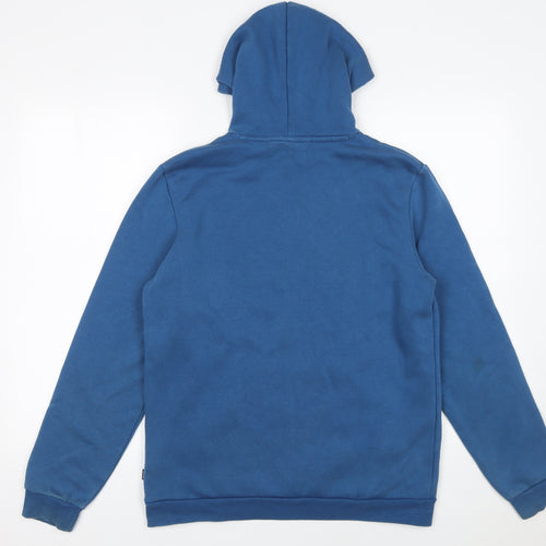 Puma Boys Blue Pullover Hoodie 15-16 Years Regular Fit Fleece Sweatshirt