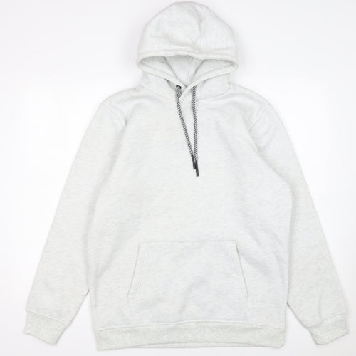 Brave Soul Men’s Grey Pullover Hoodie Size M Regular Fit