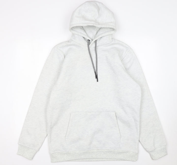 Brave Soul Men’s Grey Pullover Hoodie Size M Regular Fit