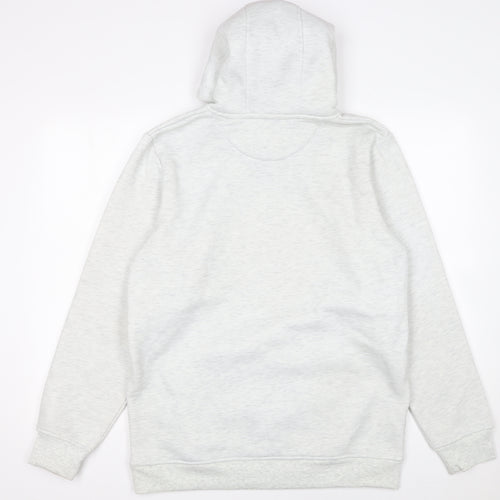 Brave Soul Men’s Grey Pullover Hoodie Size M Regular Fit