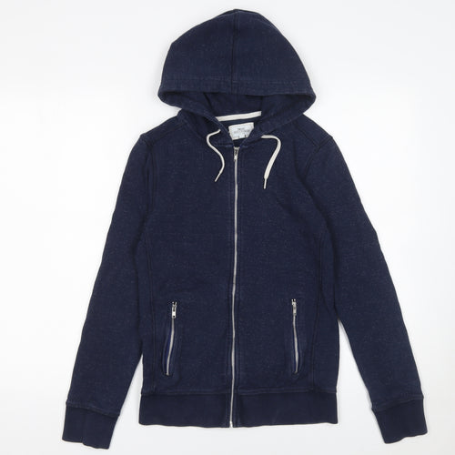 Next Women’s Navy Full Zip Hoodie XS Cotton Blend Casual