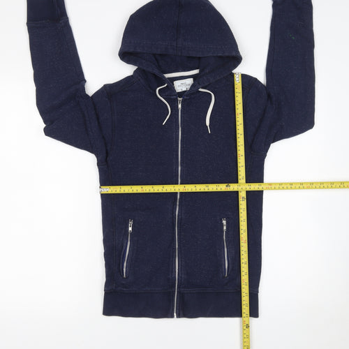 Next Women’s Navy Full Zip Hoodie XS Cotton Blend Casual