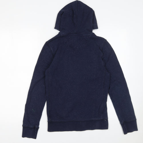 Next Women’s Navy Full Zip Hoodie XS Cotton Blend Casual