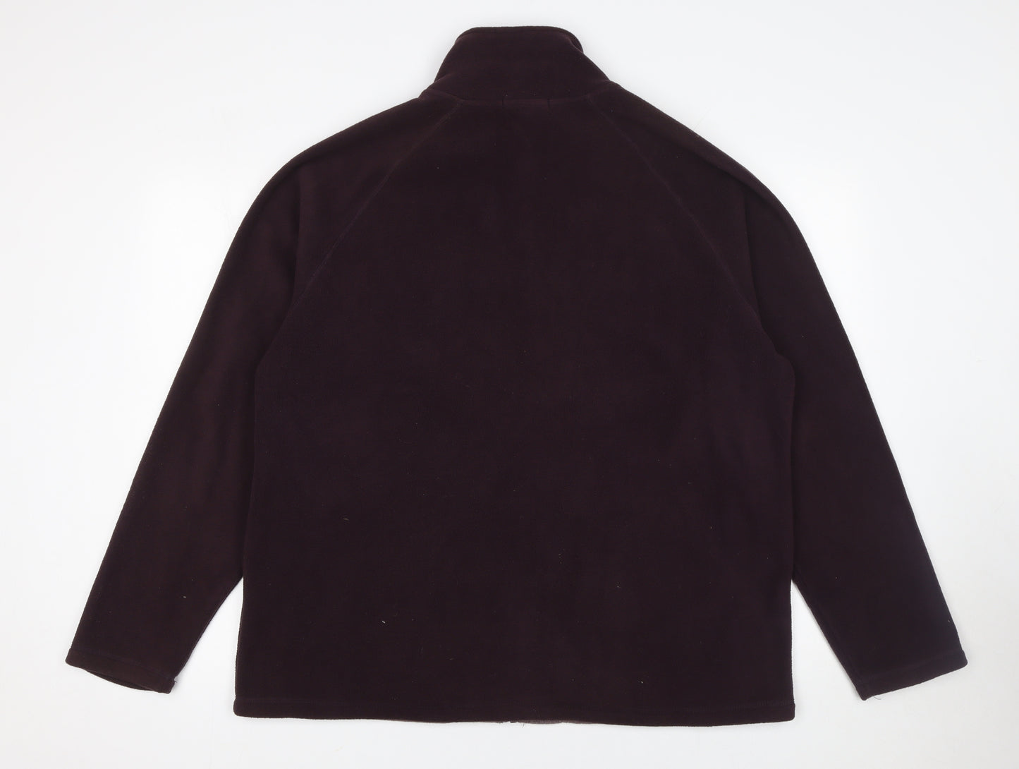 Cargo Quay Men's Brown Fleece Full Zip Jacket Size L