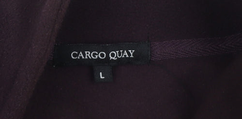 Cargo Quay Men's Brown Fleece Full Zip Jacket Size L