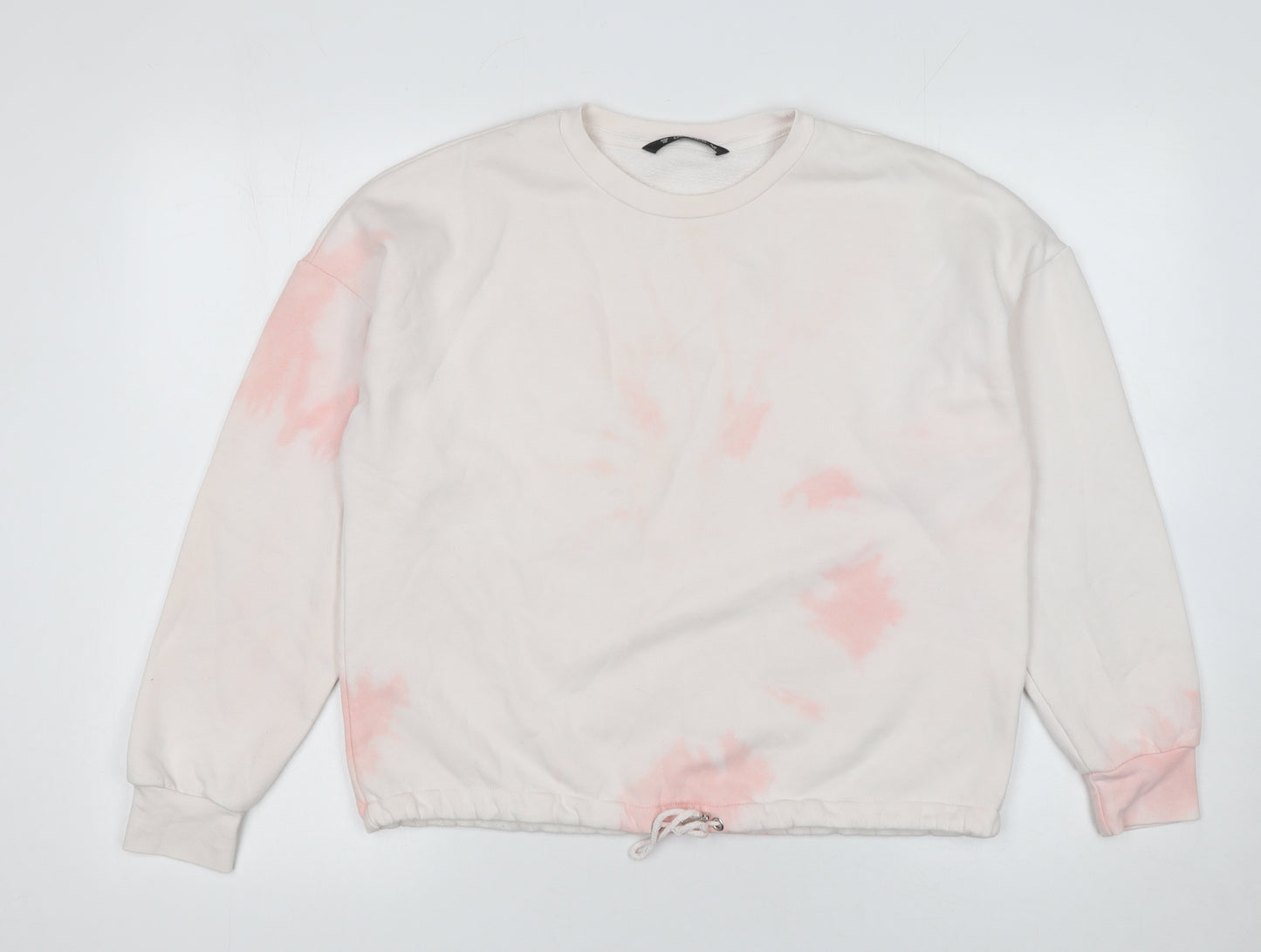 Dunnes Women’s Beige Pink Tie Dye Pullover Sweatshirt XS