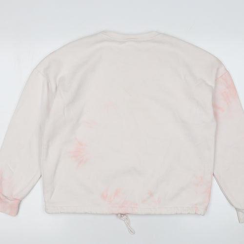 Dunnes Women’s Beige Pink Tie Dye Pullover Sweatshirt XS