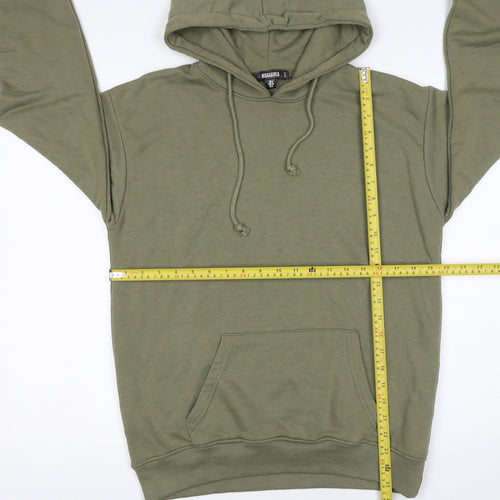 Missguided Womens Green UK 8 Pullover Hoodie Cotton Blend